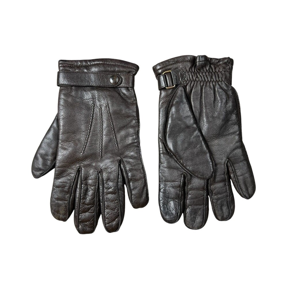 Fownes Men's Brown Leather Lined Gloves with Thinsulate Lining  Size XL